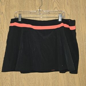 Adidas Black Skort with Pink Accent